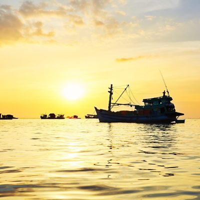 Fishing village on the sea - Phu Quoc island, Vietnam